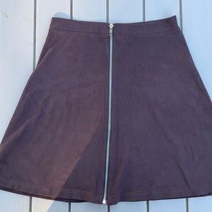 Charlotte Russe Velvet Skirt with Full Zip